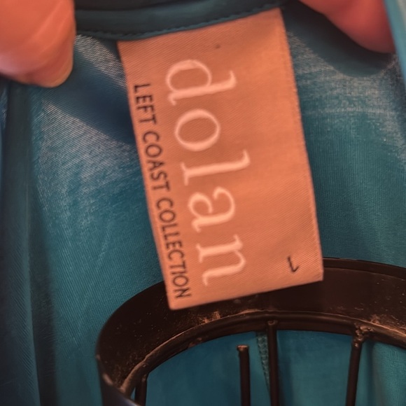 Dolan Teal Short Sleeve Dress-Sz L - Picture 4 of 7